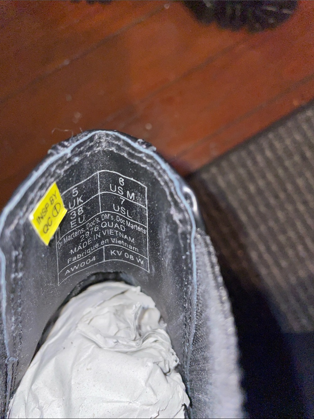 Dr. Martens Black Chelsea Platform Boots with Yellow Stitching size US 7 UK 5 - Picture 4 of 5